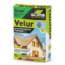 Штукатурка фасадная цементная Глимс Velur, 15 кг Штукатурка фасадная цементная Глимс Velur, 15 кг
