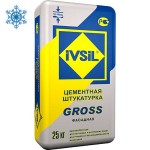 Штукатурка фасадная IVSIL GROSS ЗИМА (-15С), 25 кг