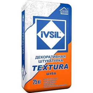 Штукатурка декоративная IVSIL TEXTURA Шуба, 25 кг