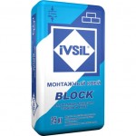 Монтажный клей для блоков IVSIL BLOCK, 25 кг