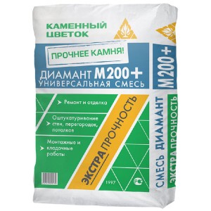 Универсальная смесь М200 Диамант Каменный цветок, 50 кг