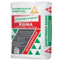 Шпатлевка гипсовая базовая Каменный цветок ЯШМА, 30 кг Шпатлевка гипсовая базовая Каменный цветок ЯШМА, 30 кг