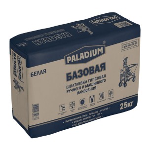 Шпатлевка гипсовая белая PALADIUM БАЗОВАЯ , 25 кг