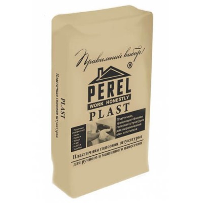 PLASTER PEREL штукатурка гипсовая пластичная ручного и машинного нанесения PLASTER PEREL штукатурка гипсовая пластичная ручного и машинного нанесения
