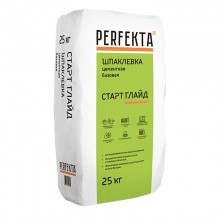 Шпатлевка Perfekta Старт Глайд (Белый) цементная базовая, 25 кг Шпатлевка Perfekta Старт Глайд (Белый) цементная базовая, 25 кг
