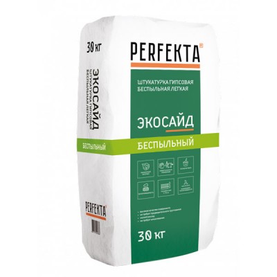 Штукатурка гипсовая Perfekta Экосайд, 30 кг Штукатурка гипсовая Perfekta Экосайд, 30 кг