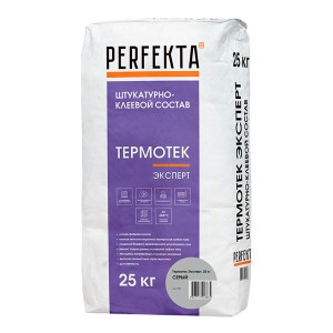 Штукатурно-клеевой состав Perfekta Термотек Эксперт (серый), 25 кг