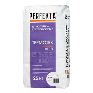 Штукатурно-клеевой состав Perfekta Термотек Эксперт (белый), 25 кг