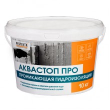 Гидроизоляция проникающая Perfekta Аквастоп Про, 10 кг