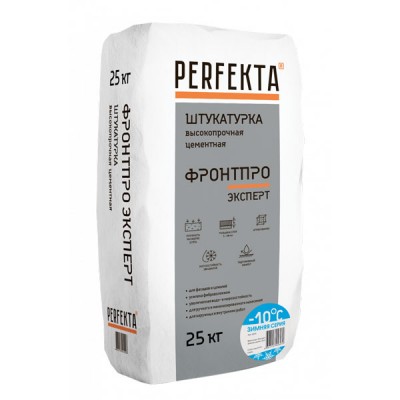 Perfekta Фронтпро Эксперт (Зимняя серия) высокопрочная фасадная штукатурка, 25 кг Perfekta Фронтпро Эксперт (Зимняя серия) высокопрочная фасадная штукатурка, 25 кг