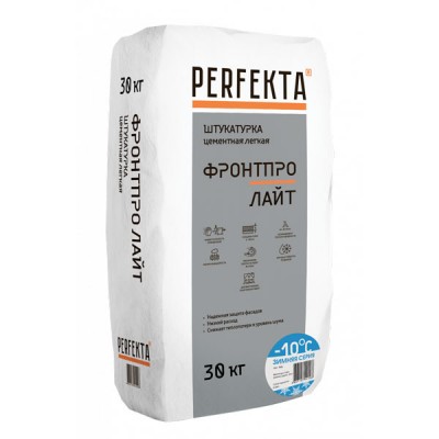 Штукатурка фасадная Perfekta Фронтпро Лайт (Зимняя серия), 30 кг Штукатурка фасадная Perfekta Фронтпро Лайт (Зимняя серия), 30 кг