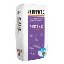 Клей монтажный для теплоизоляции Perfekta Экотек (Зимняя серия), 25 кг Клей монтажный для теплоизоляции Perfekta Экотек (Зимняя серия), 25 кг