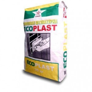 РУСЕАН Ecoplast гипсовая белая штукатурка