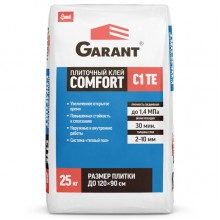 Плиточный клей Старатели Garant Comfort C1TE, 25 кг Плиточный клей Старатели Garant Comfort C1TE, 25 кг