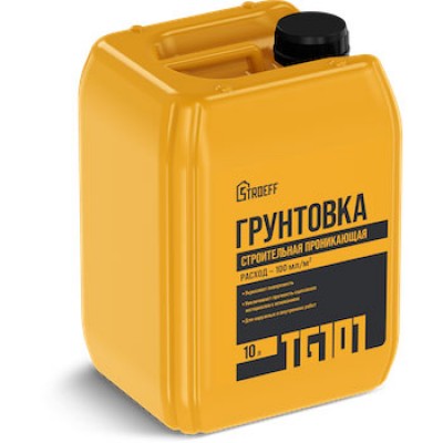 Грунтовка проникающая СТРОЕФФ "СТРОИТЕЛЬНАЯ" TG101, 10 л Грунтовка проникающая СТРОЕФФ "СТРОИТЕЛЬНАЯ" TG101, 10 л