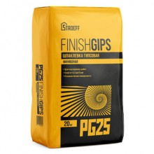 Шпаклевка гипсовая СТРОЕФФ FINISHGIPS PG25, 20 кг Шпаклевка гипсовая СТРОЕФФ FINISHGIPS PG25, 20 кг