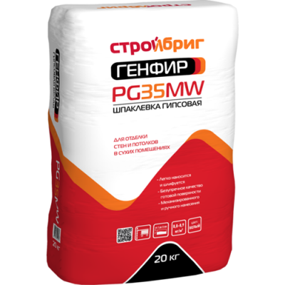 Шпатлевка СТРОЙБРИГ МЕОЛИС PC30 MG белая гипсовая Шпатлевка СТРОЙБРИГ МЕОЛИС PC30 MG белая гипсовая