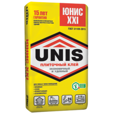 Юнис XXI плиточный клей Юнис XXI плиточный клей