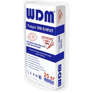 Шпатлевка цементная WDM Гидро SM-SHPAT, 25 кг