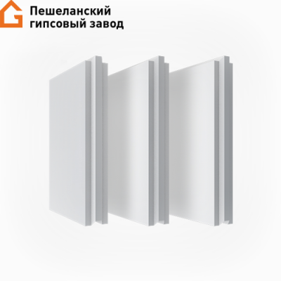 Пазогребневая гипсовая плита Пешелань полнотелая Пазогребневая гипсовая плита Пешелань полнотелая